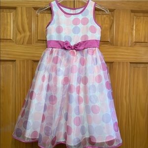 Miss Attitude Polka Dot Party Dress Size 7